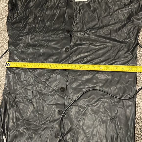 Theory Triangle Faux Leather Dress - Picture 8 of 8